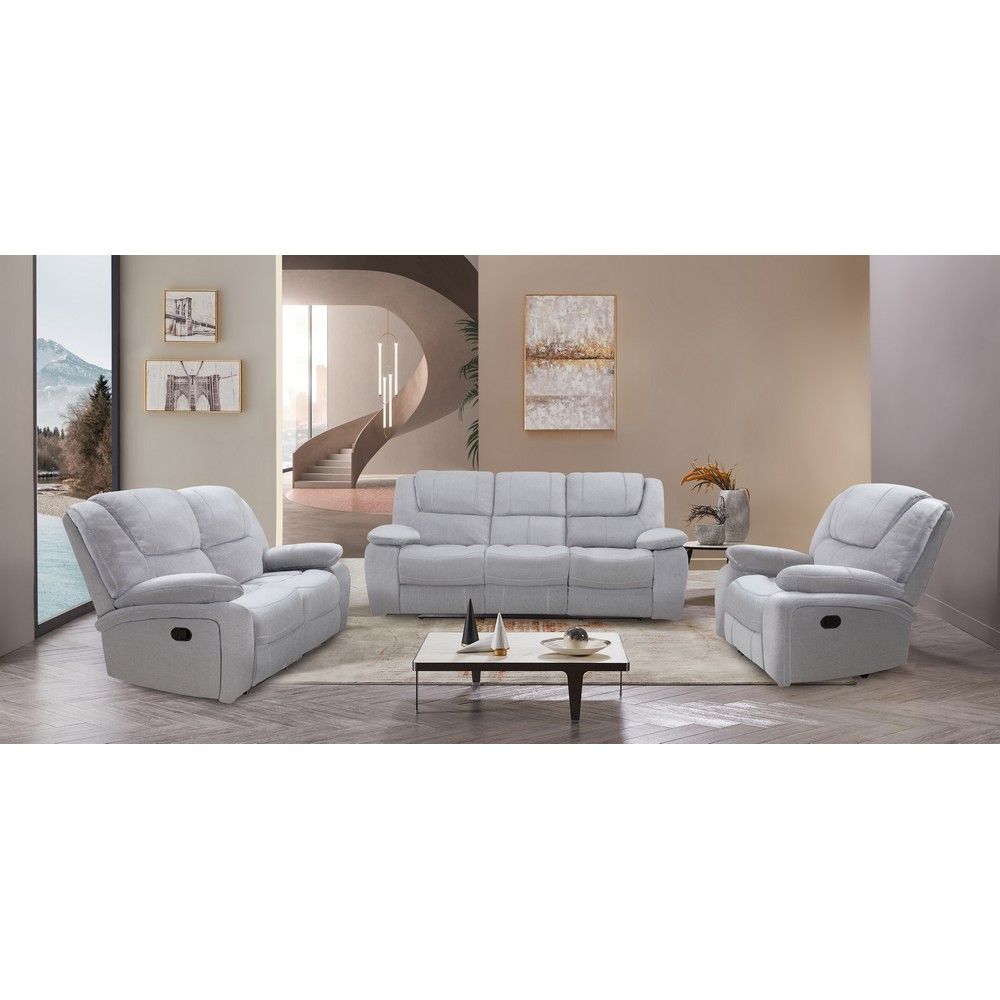 Picture of Luca Manual Reclining Sofa - Dove