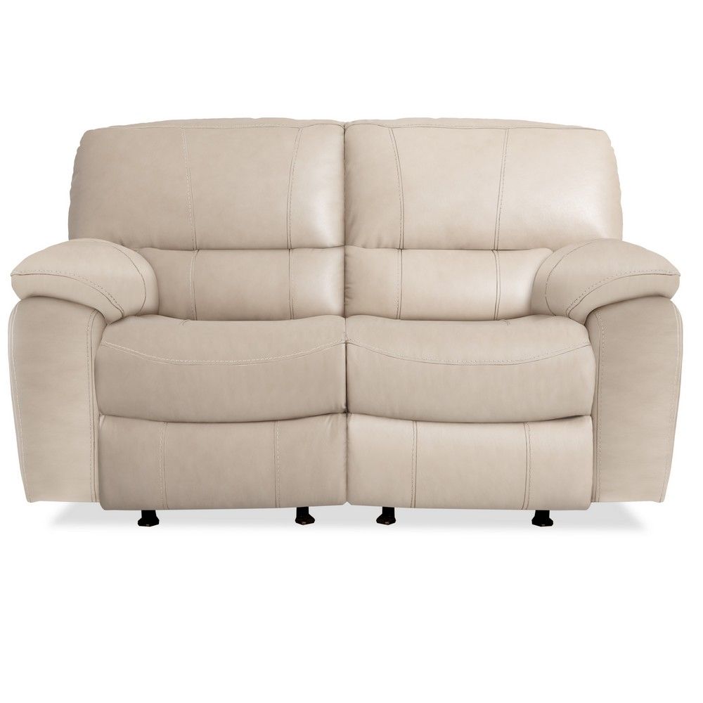 Picture of Madras Leather Reclining Loveseat - Taupe