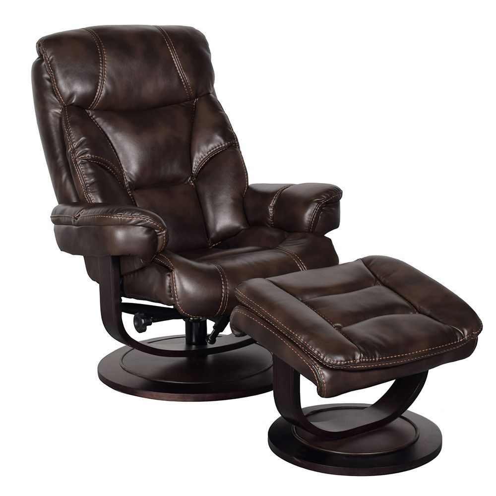 Picture of Nokomis Chair and Ottoman - Dark Brown