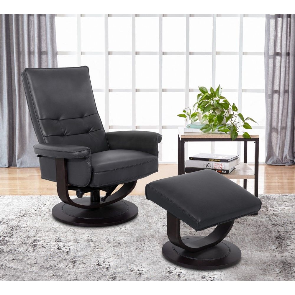 Picture of Tampa Chair and Ottoman - Gray