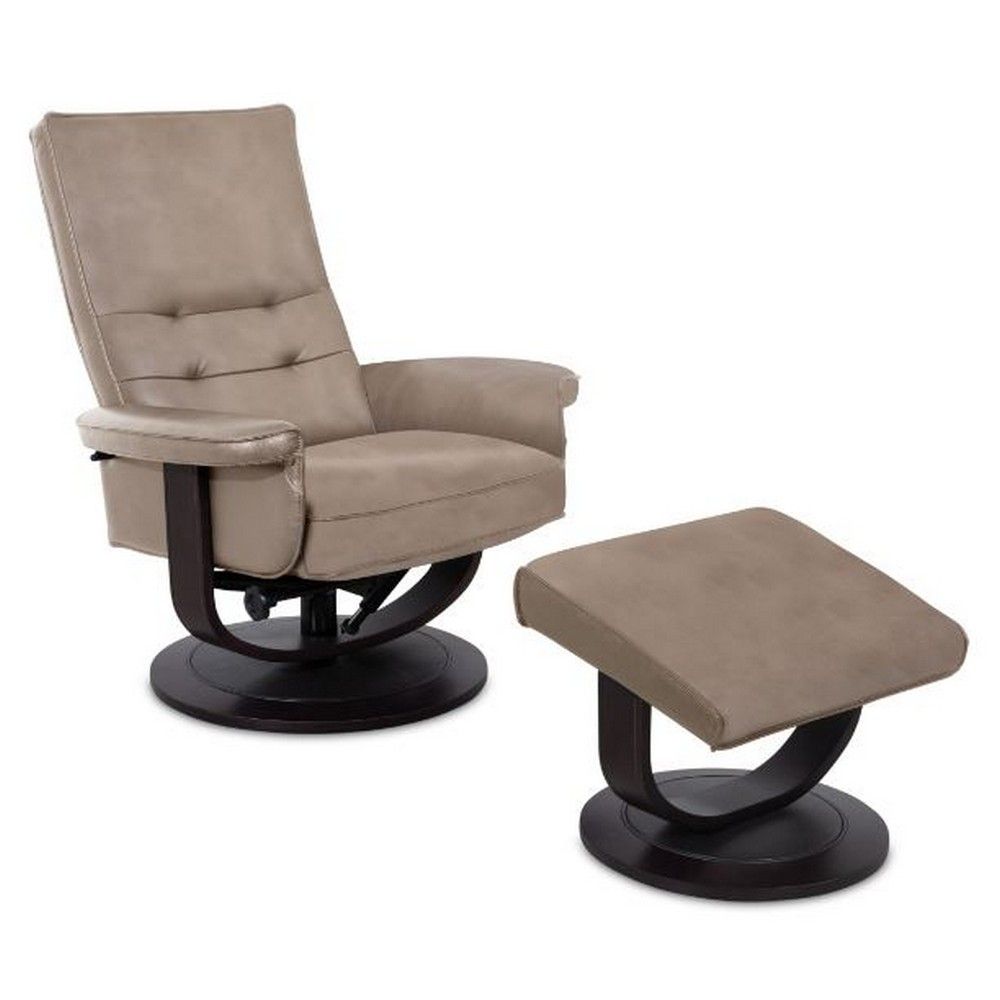 Picture of Tampa Chair and Ottoman - Taupe