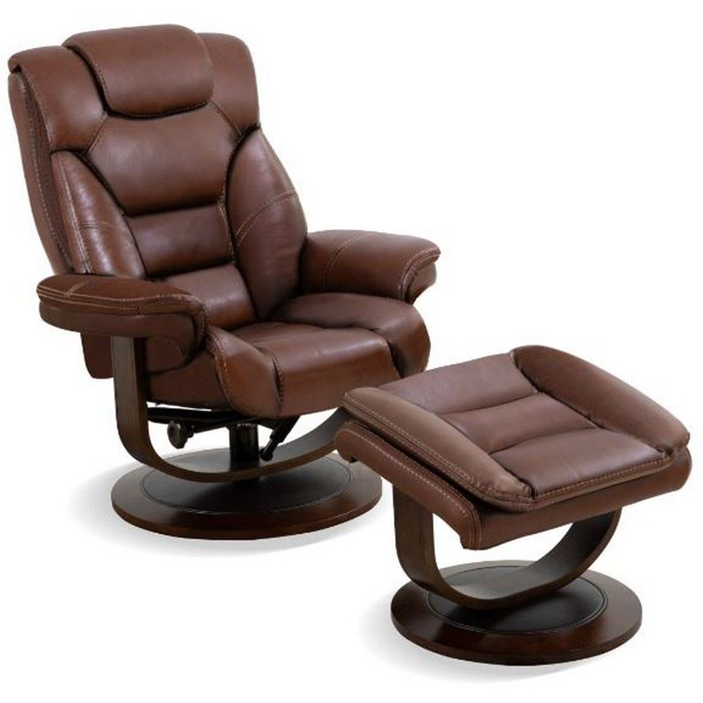 Picture of Venice Chair and Ottoman - Brown