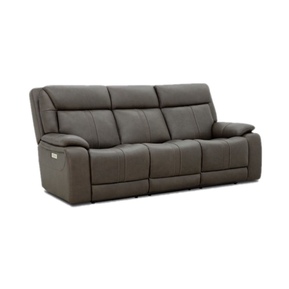 Picture of Tobe Leather Power Reclining Immersive Audio Sofa - Charcoal