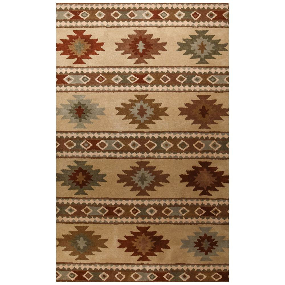 Picture of Ivory Southwest Blanket Rug