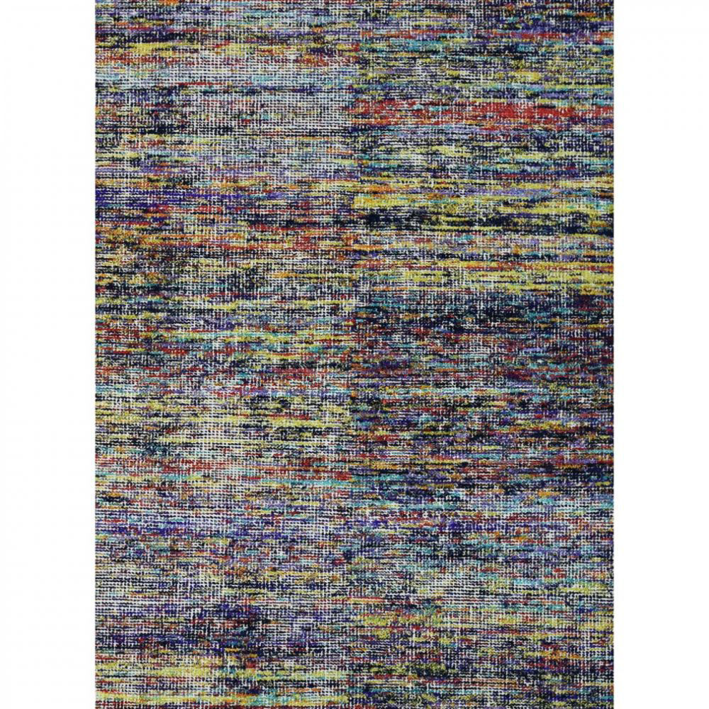 Picture of Multi-Colored Hand-Woven Contemporary Wool Dhurries Rug