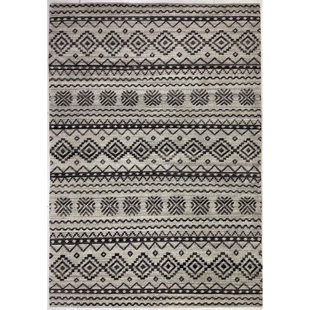 Picture of Charcoal Neutrals Wool Hand-Knotted Rug