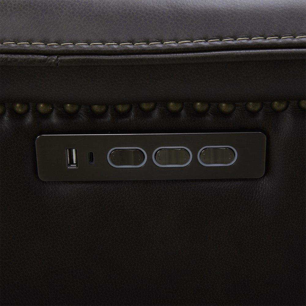 Picture of Crawford Power Loveseat - Cacao