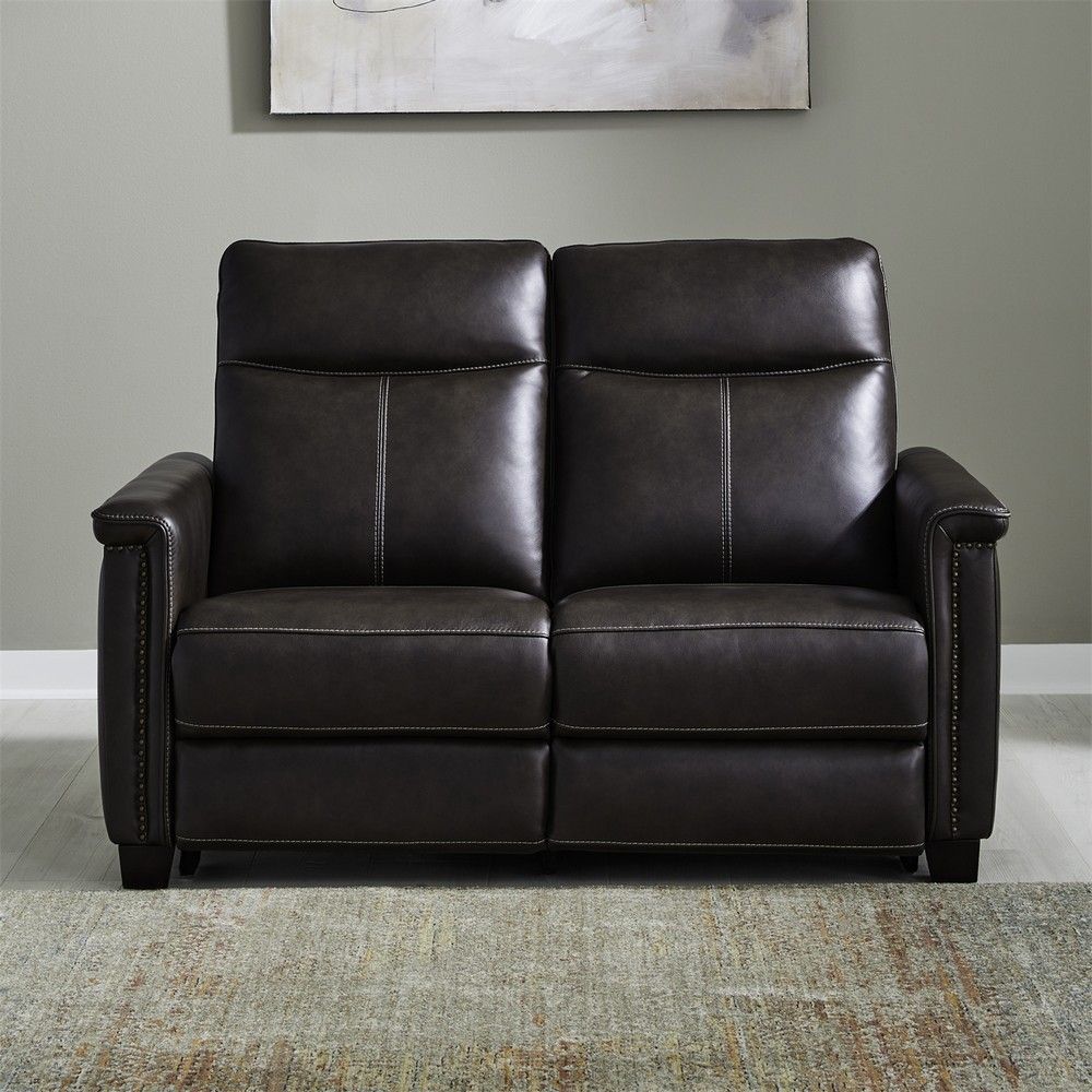 Picture of Crawford Power Loveseat - Cacao
