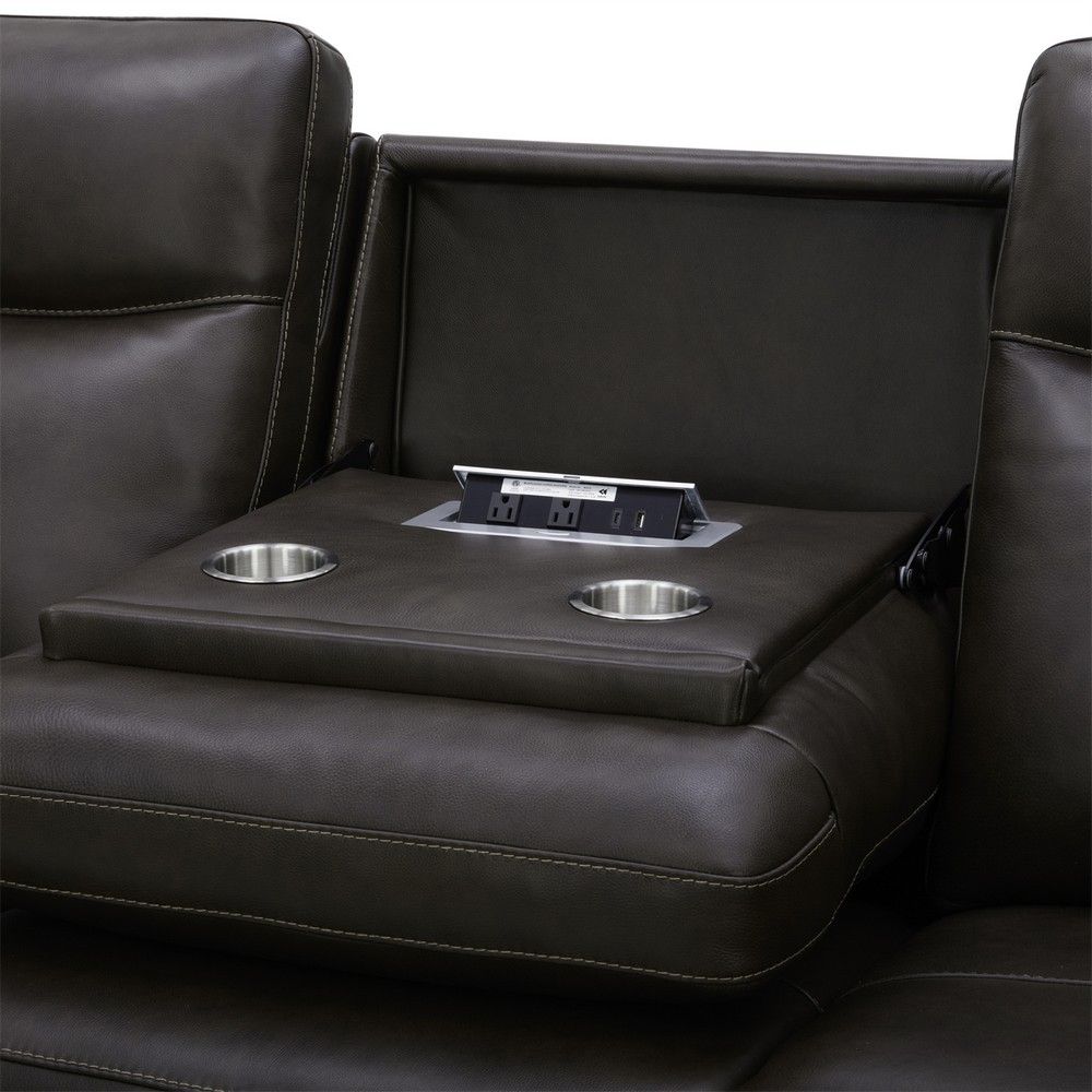 Picture of Crawford Power Sofa - Cacao