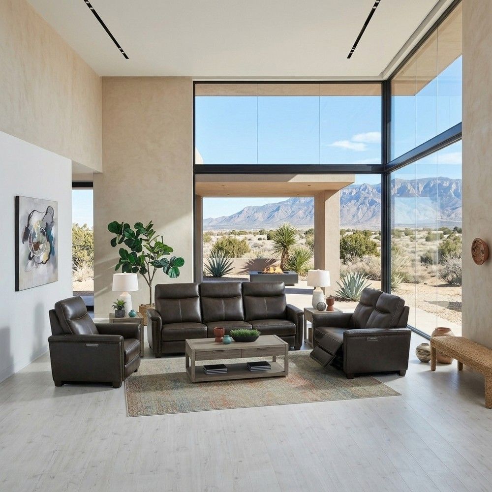 Picture of Crawford Power Sofa - Cacao