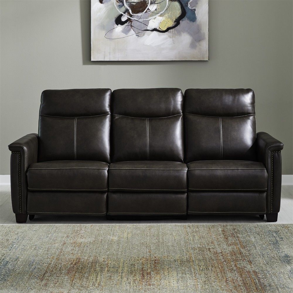 Picture of Crawford Power Sofa - Cacao