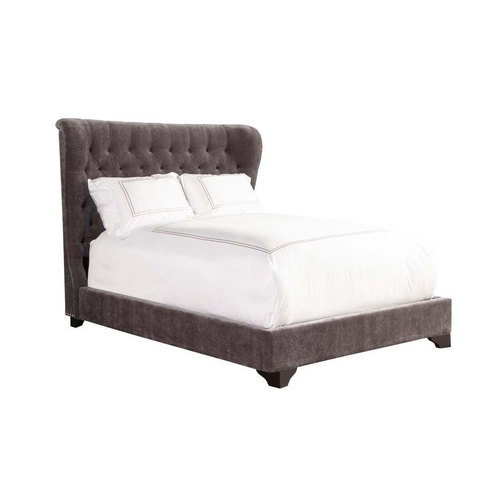 Picture of Chloe Upholstered Bed - Gray - King