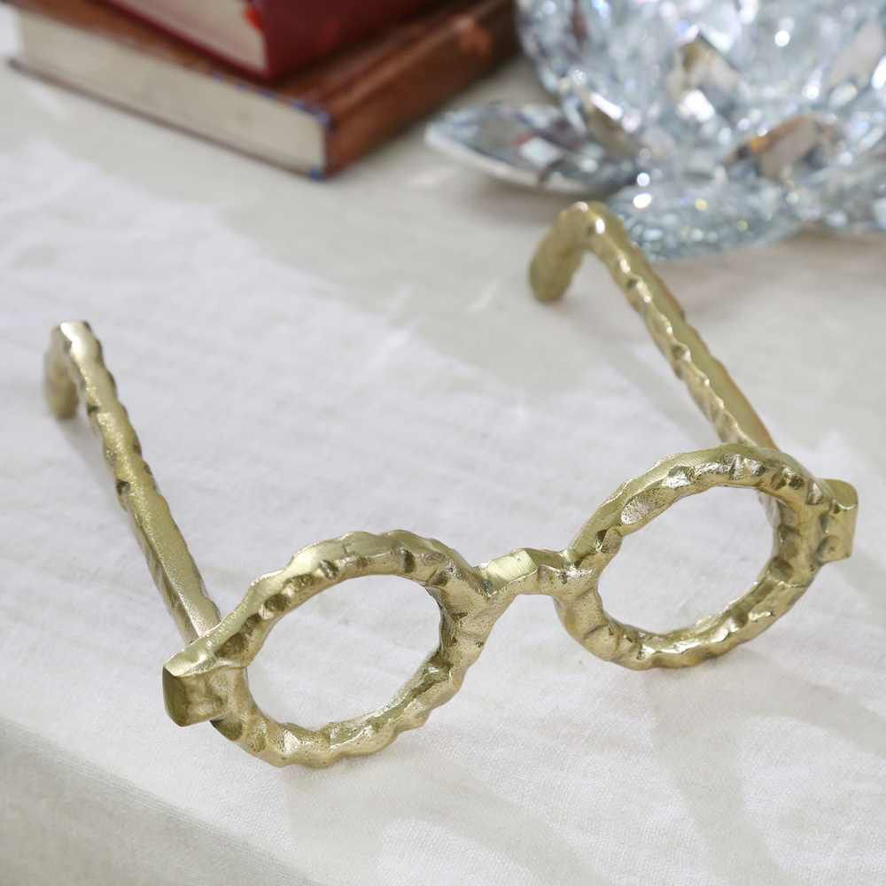 Picture of Aluminum Glasses Sculpture - Gold