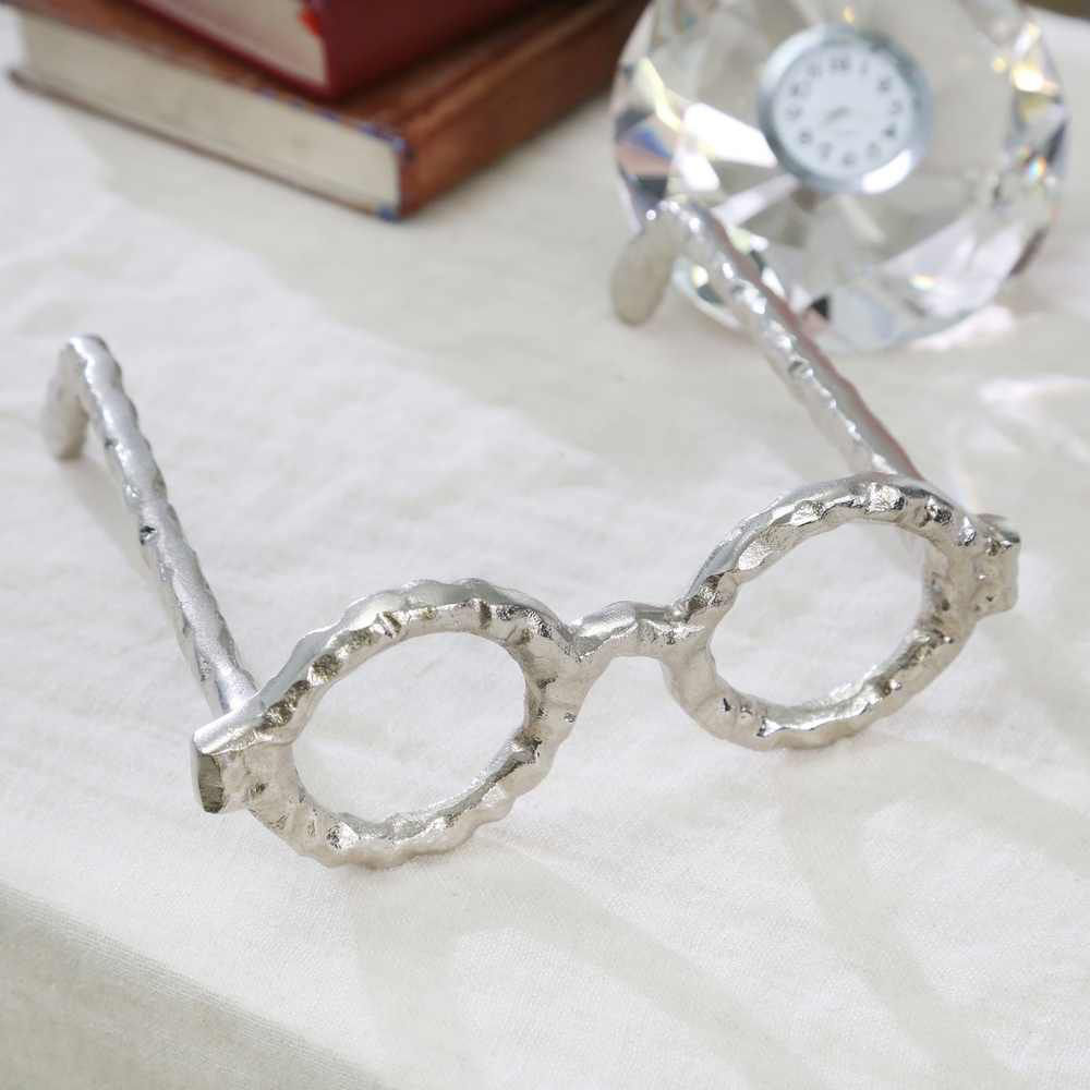Picture of Aluminum Glasses Sculpture - Silver