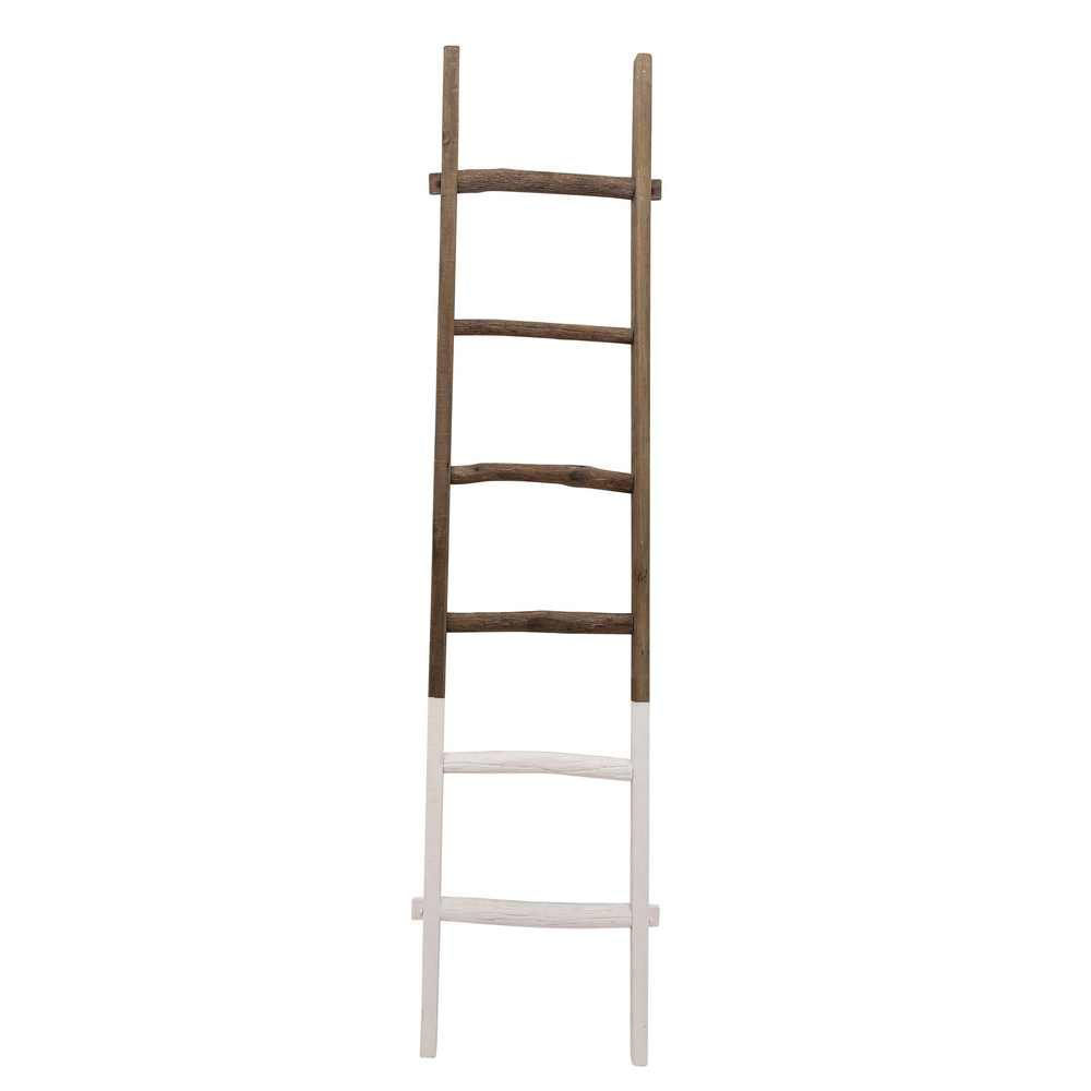 Picture of Wooden 76" Decorative Ladder 2-tone - White