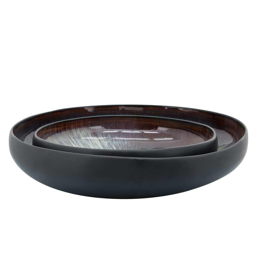 Picture of Ceramic Bowls 12", 15" - Set of 2 - Beige
