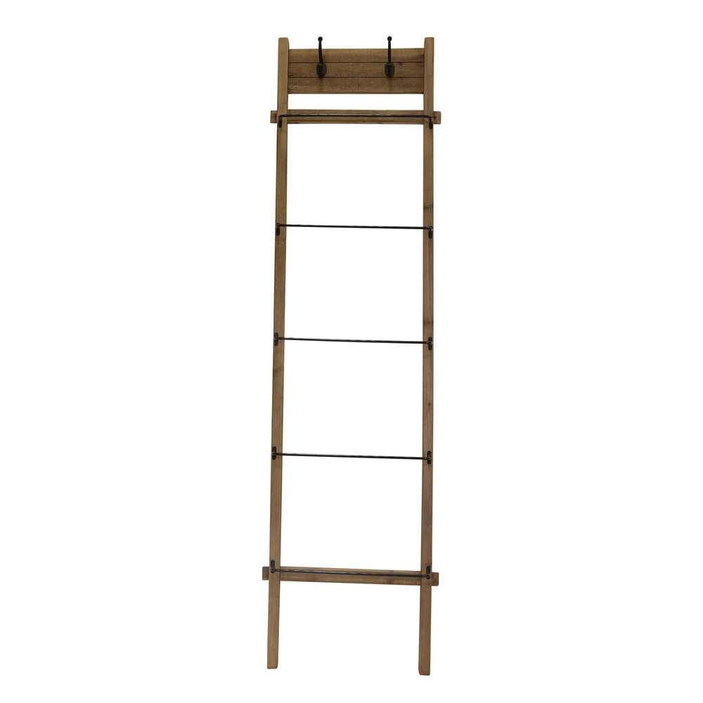 Picture of Wood and Metal 76" Ladder - Brown