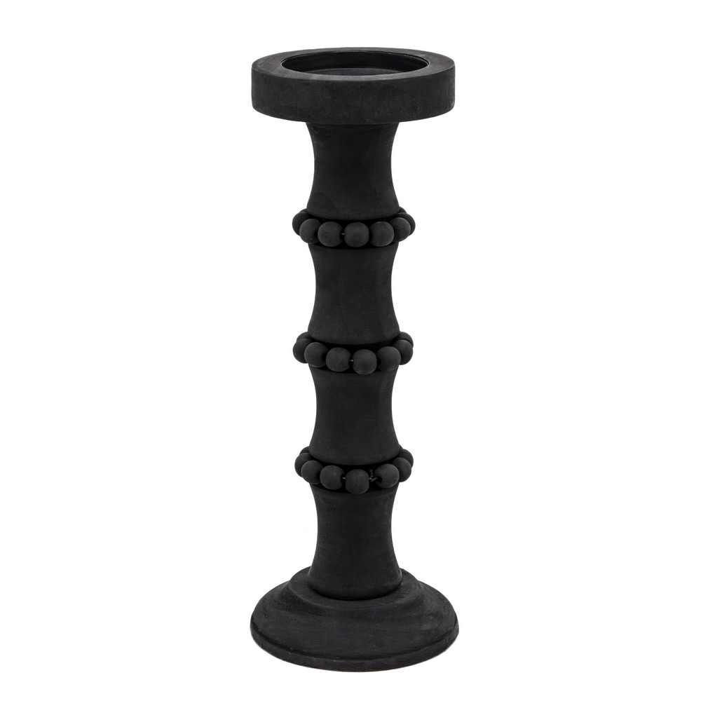 Picture of Antique Style 15" Pillar Candle Holder - Black