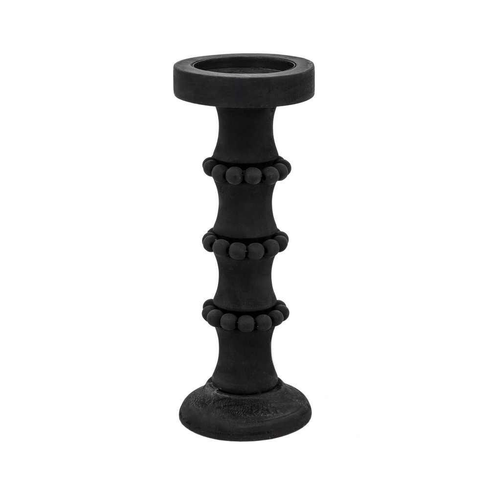 Picture of Antique Style 13" Pillar Candle Holder - Black