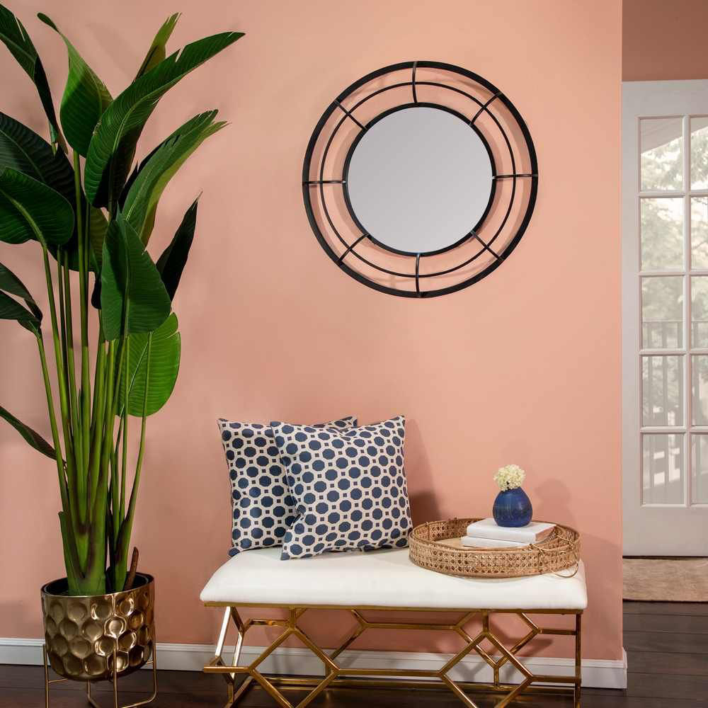 Picture of Wall Mirror 28" Metal Frame - Black