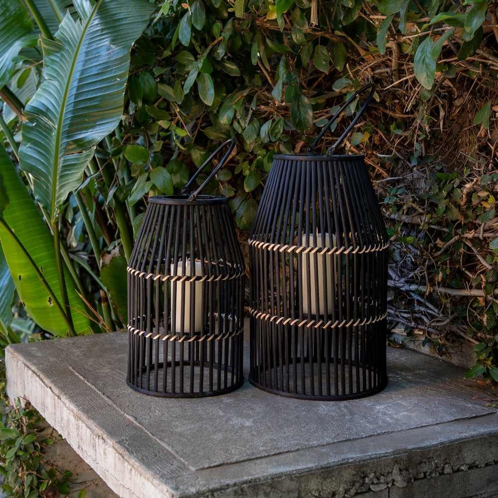 Picture of Bamboo 20" Lantern - Black