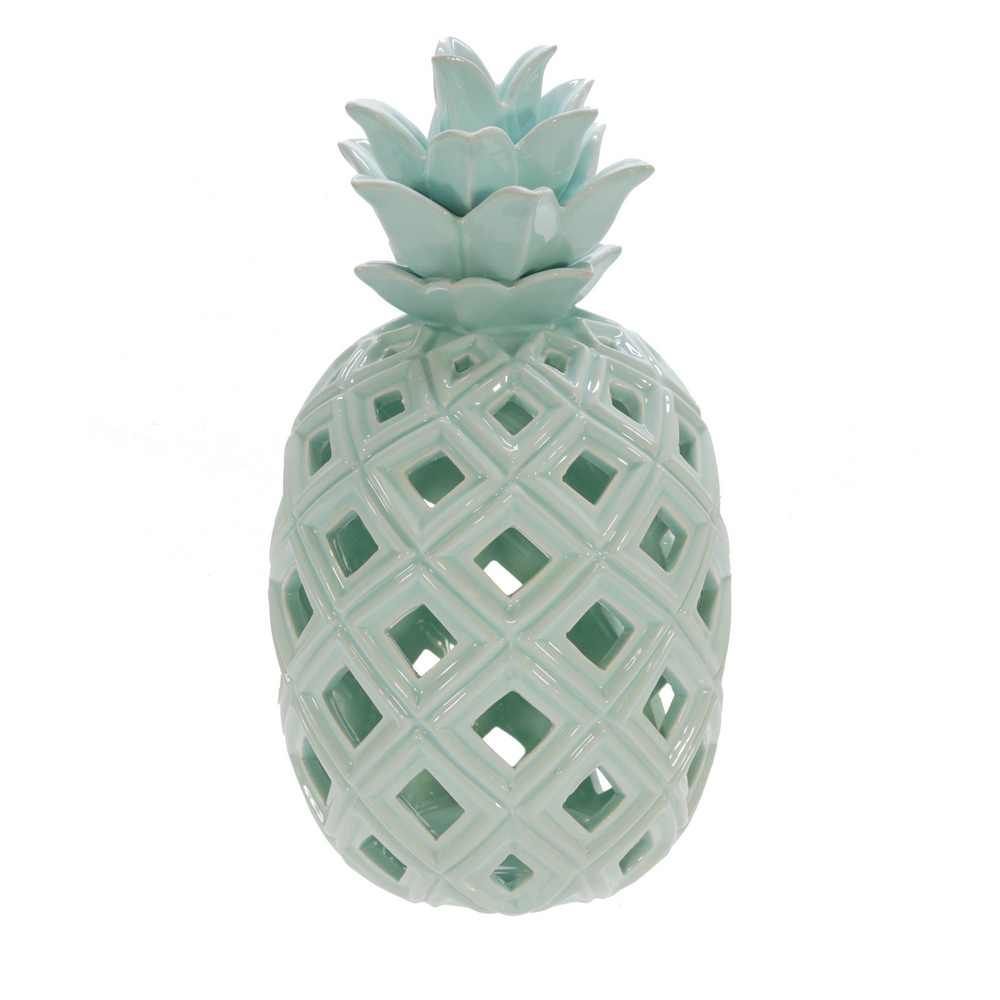 Picture of Pineapple 11" Ceramic Decor - Green
