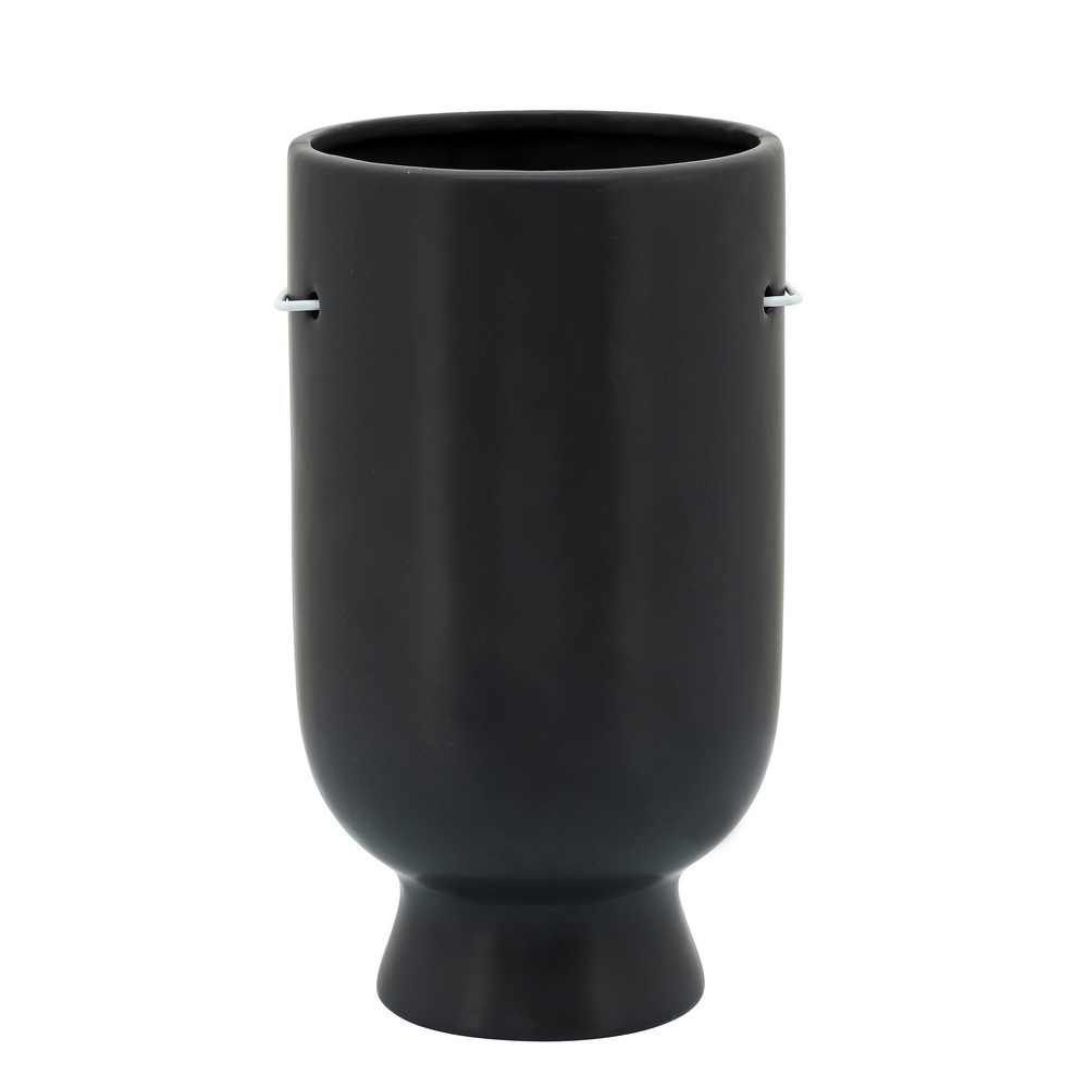 Picture of Face with Glasses 9" Planter - Black