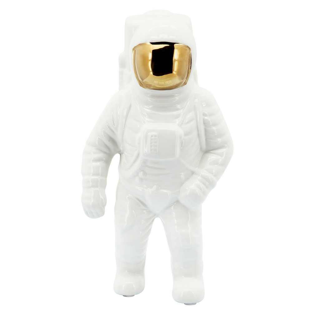 Picture of Astronaut 11" Statuette - White and Gold