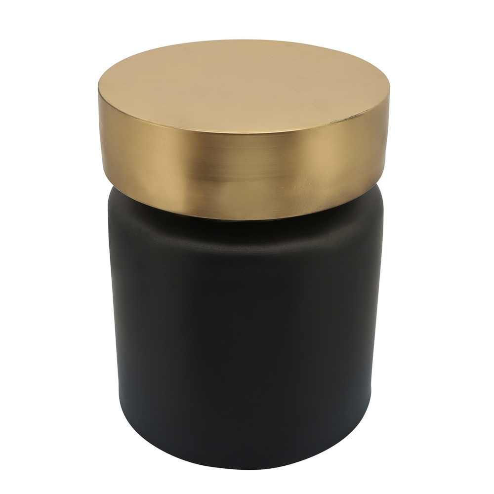 Picture of Metal 18" 2-Tone Stool - Black and Gold