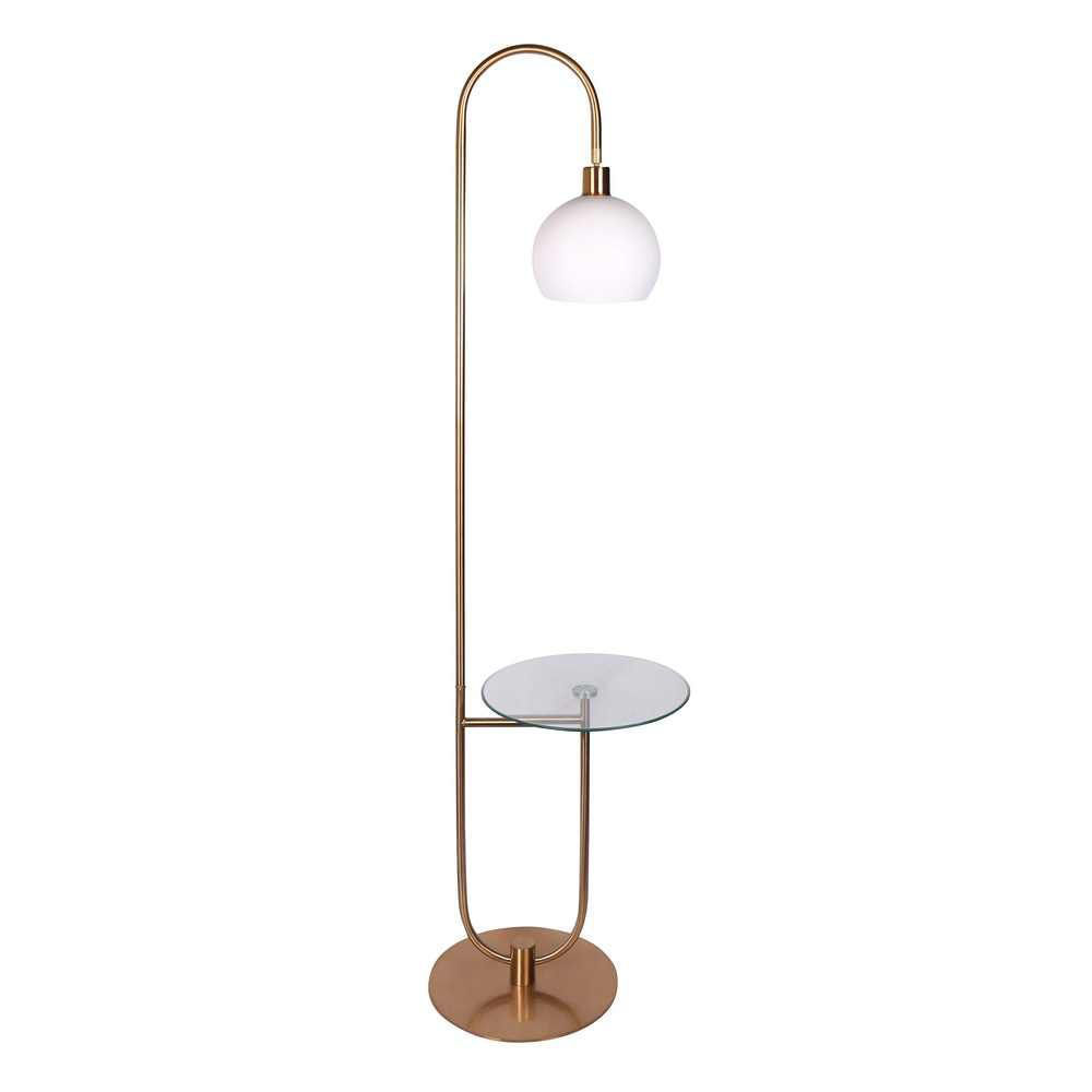 Picture of Metal 71" End Table Floor Lamp - Gold