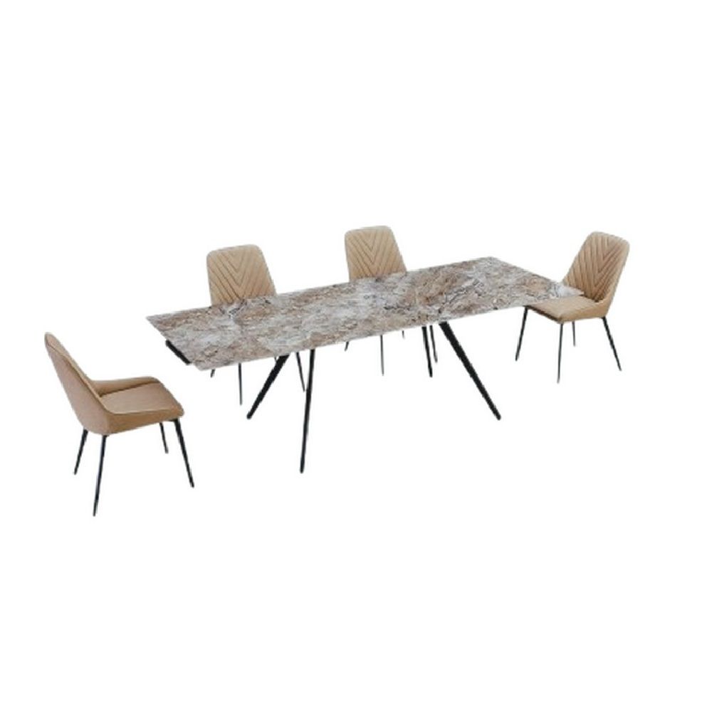 Picture of Lucia 5-Piece Dining Set - Cognac