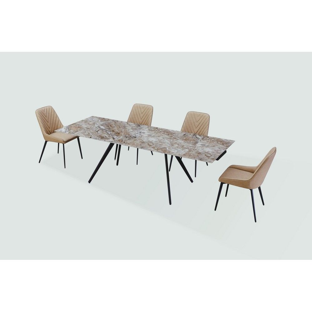 Picture of Lucia 5-Piece Dining Set - Cognac