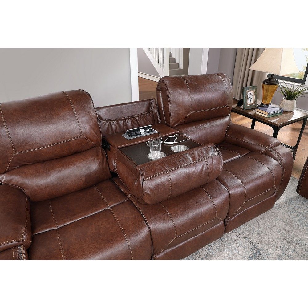 Picture of Keily Reclining Sofa with Drop Down Console