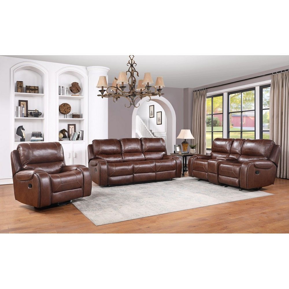 Picture of Keily Reclining Sofa with Drop Down Console