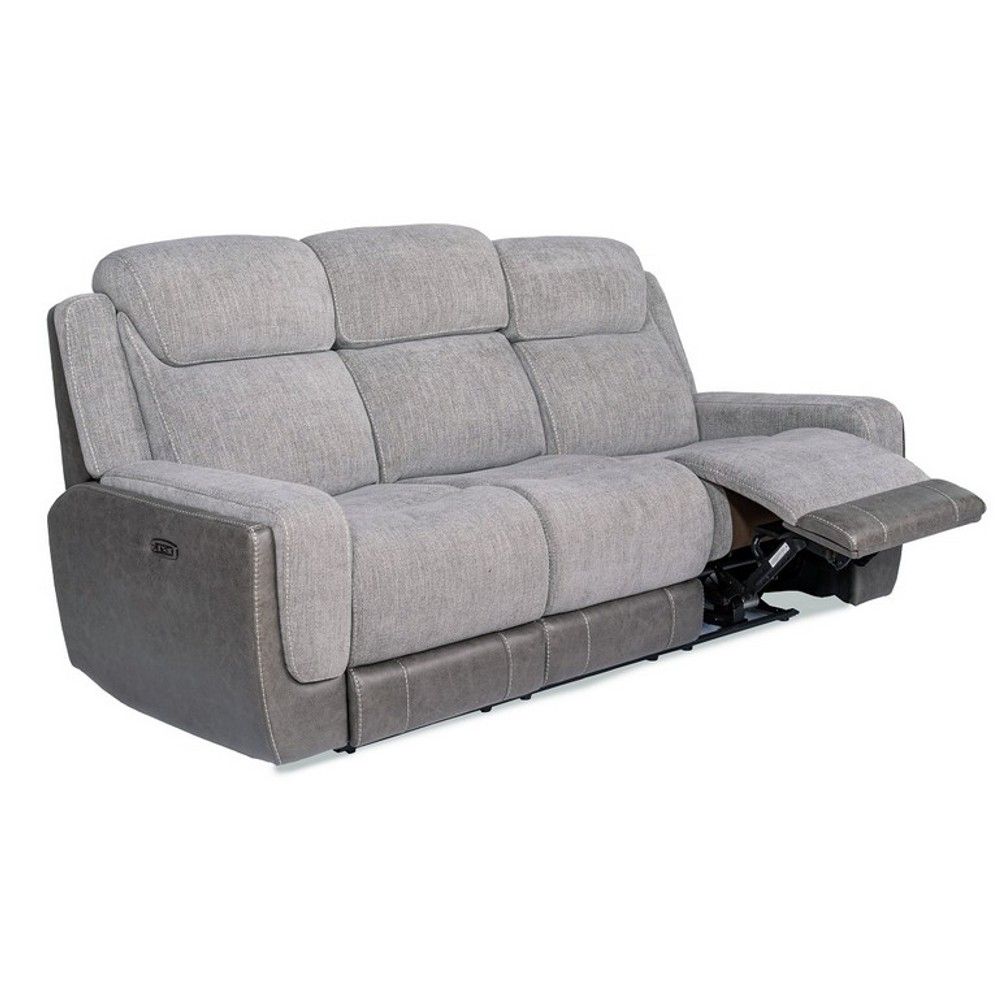 Zoey Zero-Gravity Power Reclining Sofa with Power Headrests - Gray