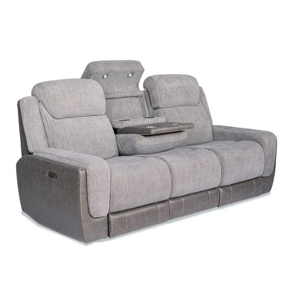 Picture of Zoey Zero-Gravity Power Reclining Sofa with Power Headrests - Gray