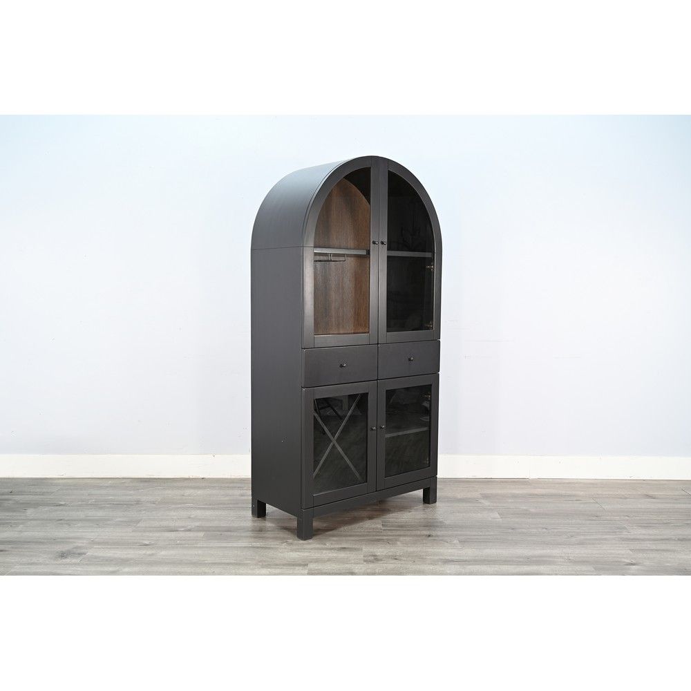 Picture of Curve Wine Cabinet - Black