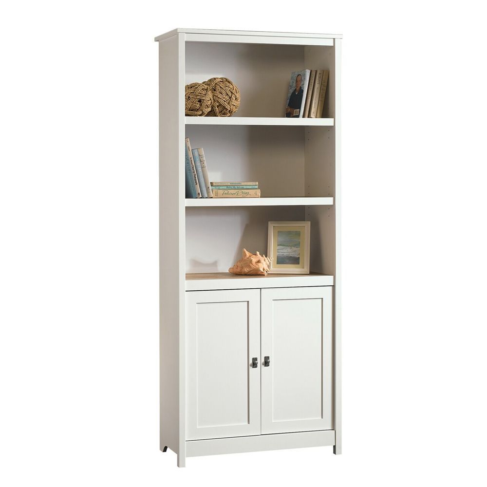 Picture of Cottage Road Library With Doors - Soft White