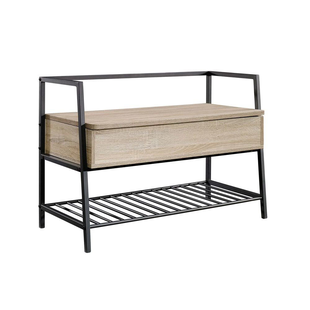 Picture of North Avenue Storage Bench - Charter Oak