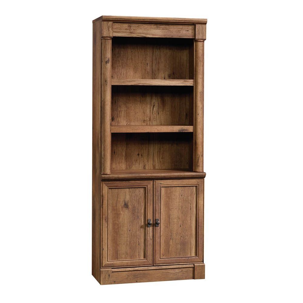 Picture of Vine Crest Library With Doors - Vintage Oak