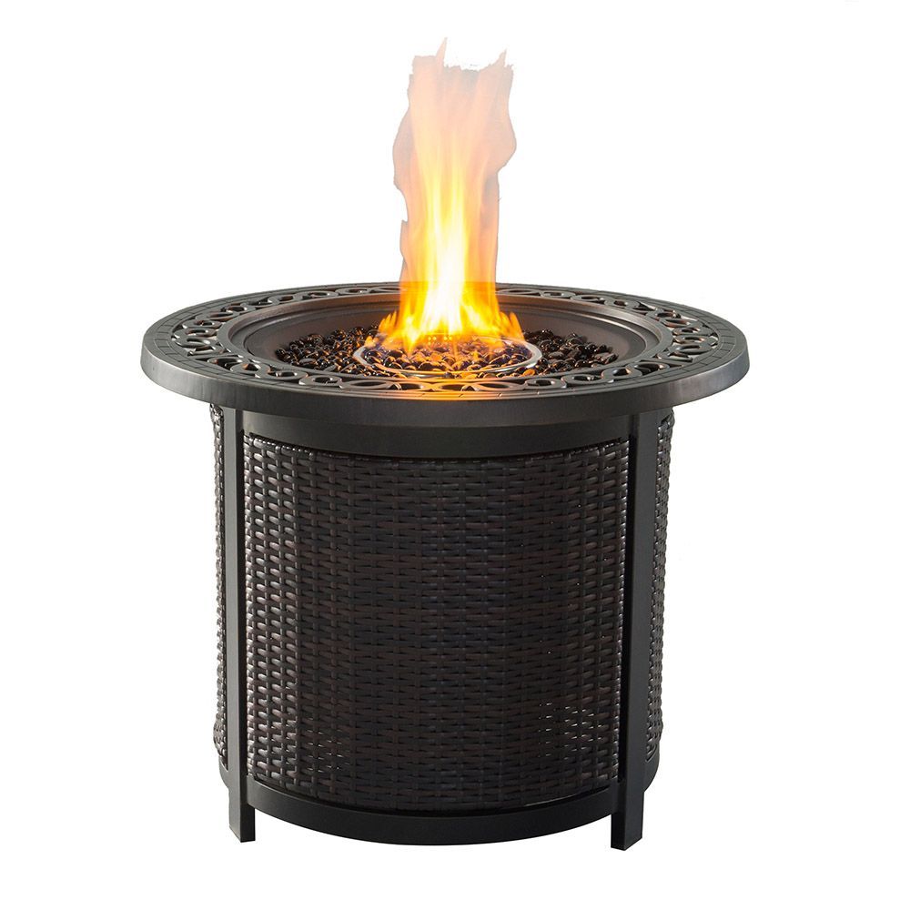 Picture of Wicker and Aluminum Fire Pit - Round - 30"