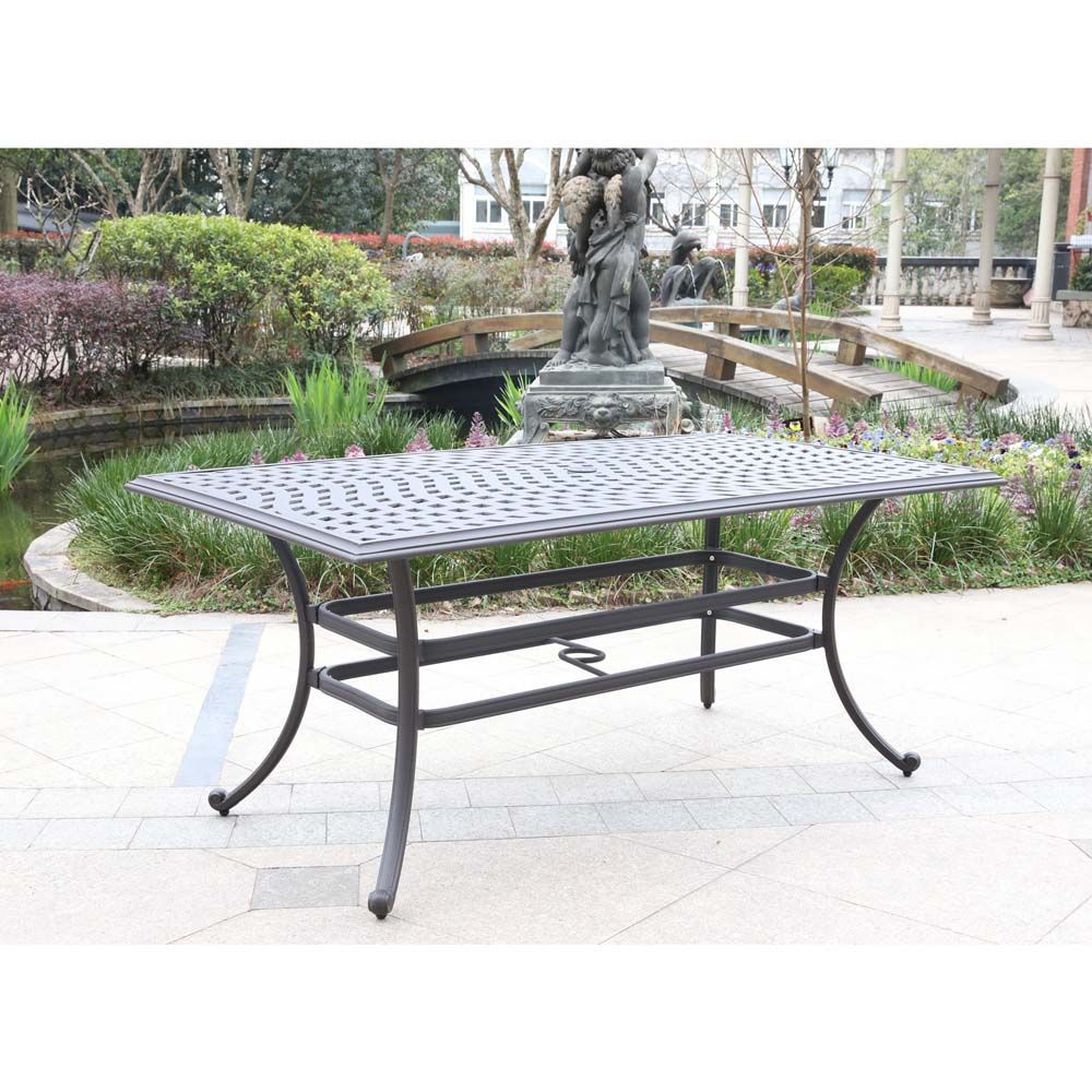 Rectangle discount garden table