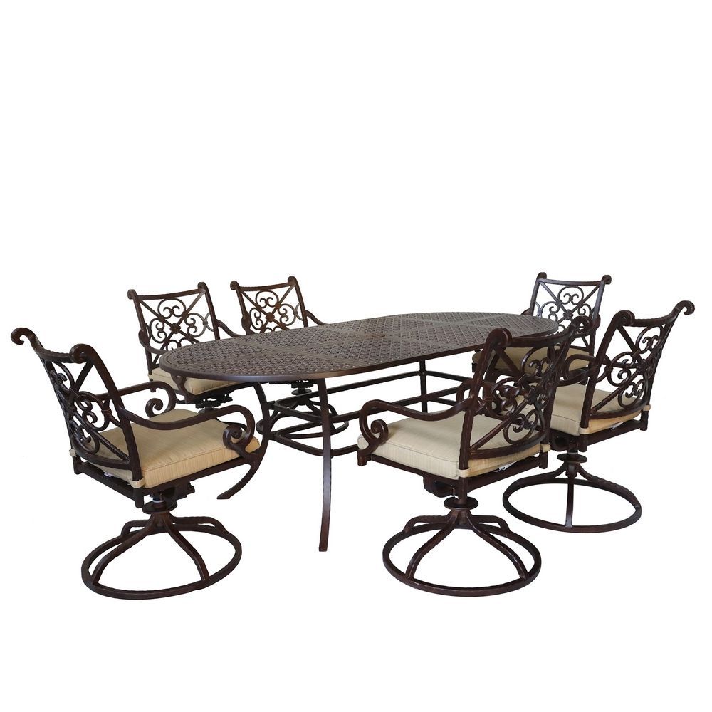 Santa rosa 6 piece outdoor dining set discount