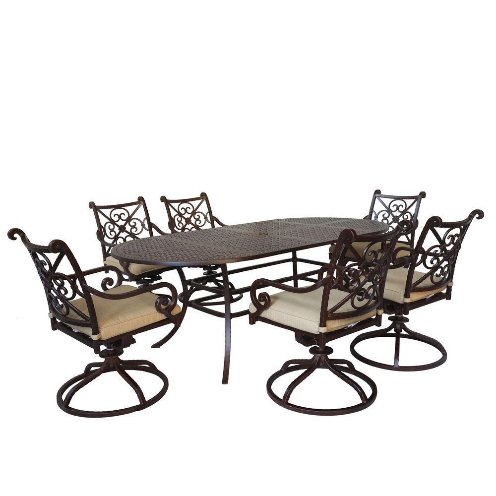 Picture of Santa Rosa 2 Outdoor Dining Set with Swivel Chairs