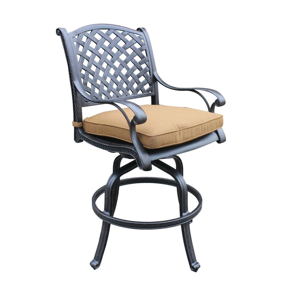 Taos 2 Outdoor Swivel Barstool American Home Furniture Store and