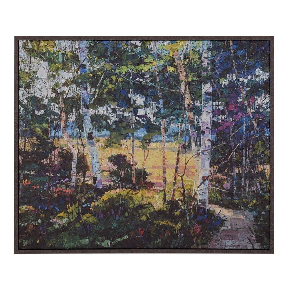 Picture of Cool Summer Grove Framed Canvas by Robert Moore