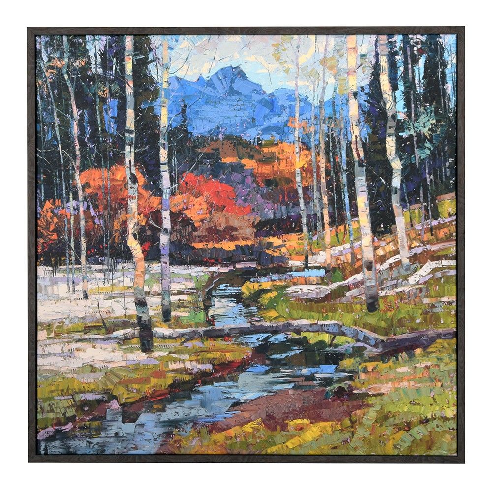 Picture of Up a Creek Framed Canvas by Robert Moore