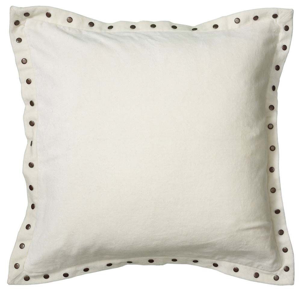 Picture of White Studded Velvet Pillow