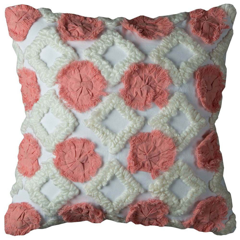 Picture of Pink Dot Ivory Diamond Pillow