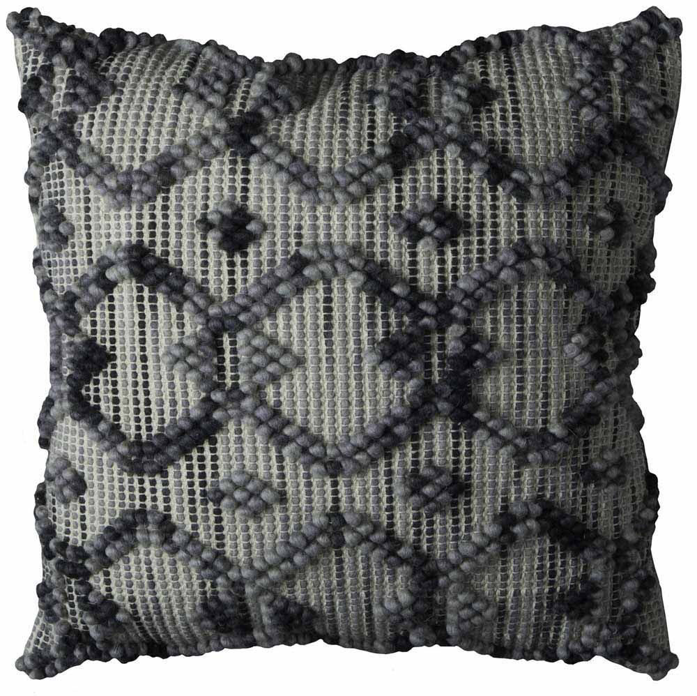 Picture of Black And Gray Chain-Link Pillow
